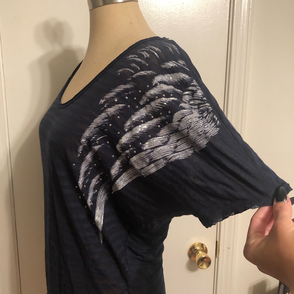 Navy blue Rock & Republic shirt